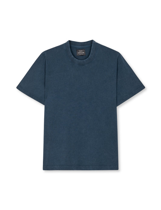 Cotton Jersey Dye Frode Tee, Midnight Navy