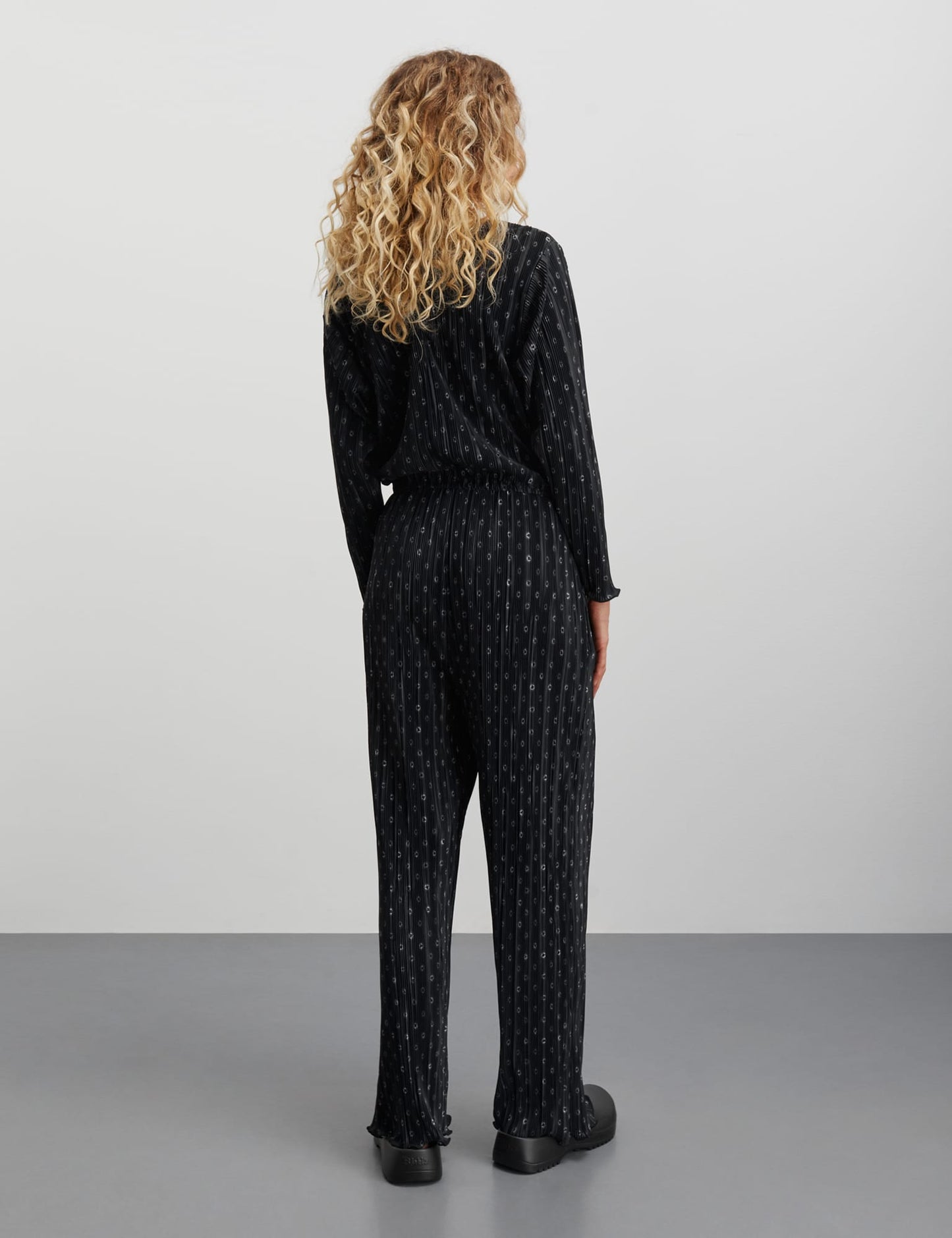 Luno Cava Jumpsuit AOP, Scribble Dot AOP/Black