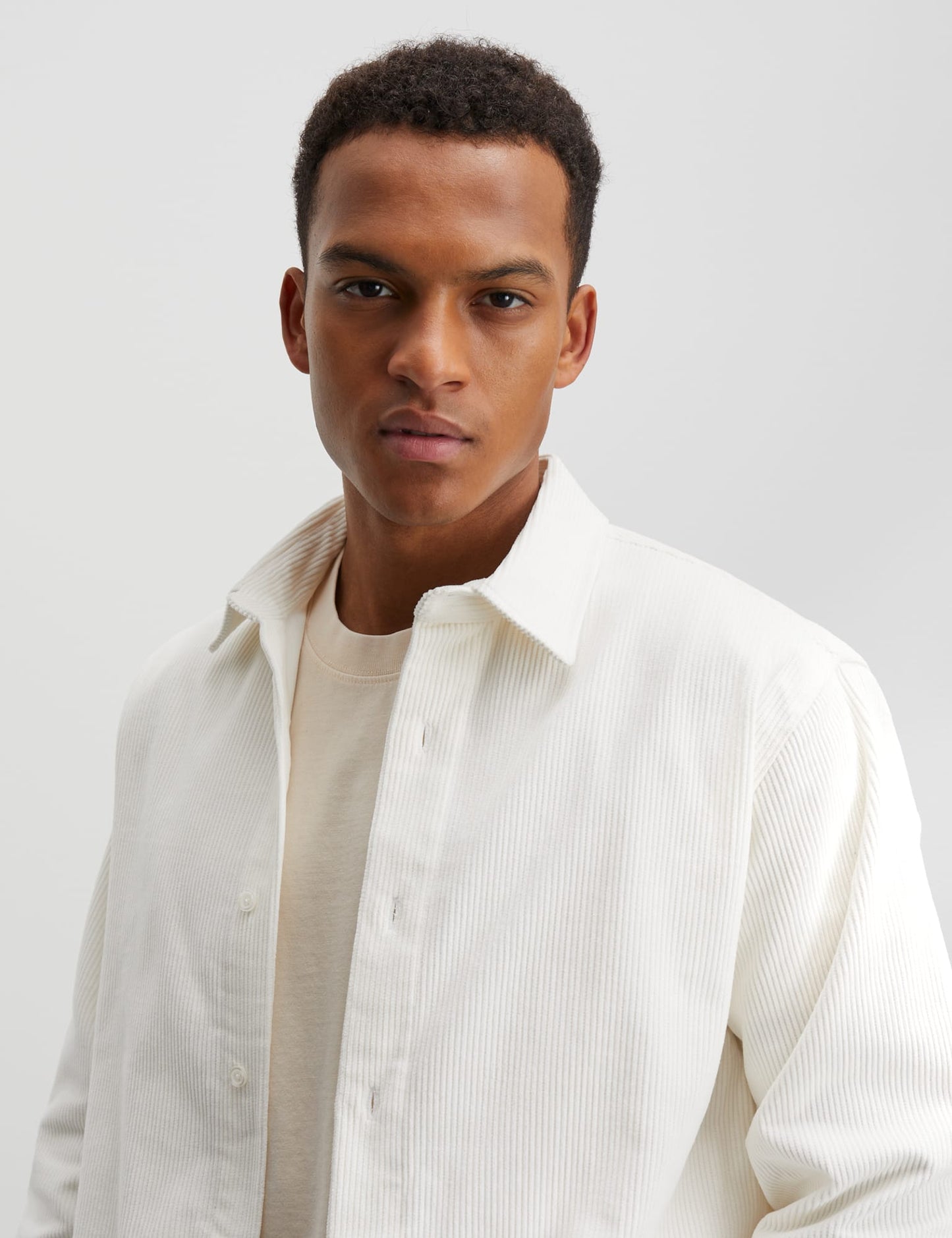 Classic Cord Malte Shirt, Vanilla Ice