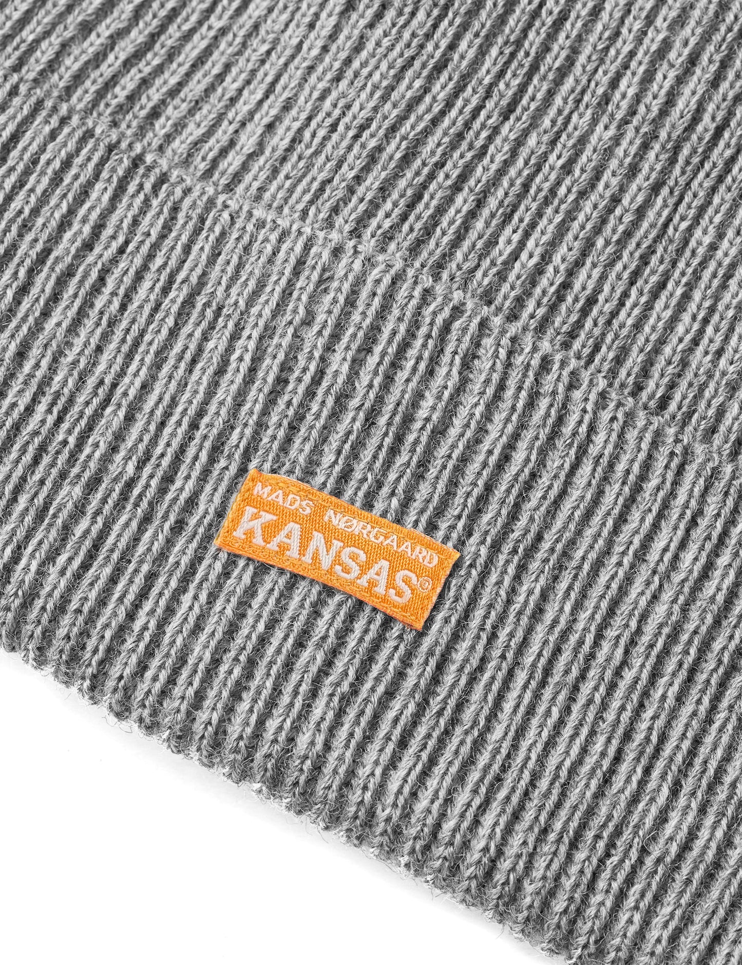 Kansas MN Wool Ask Beanie, Grey Melange