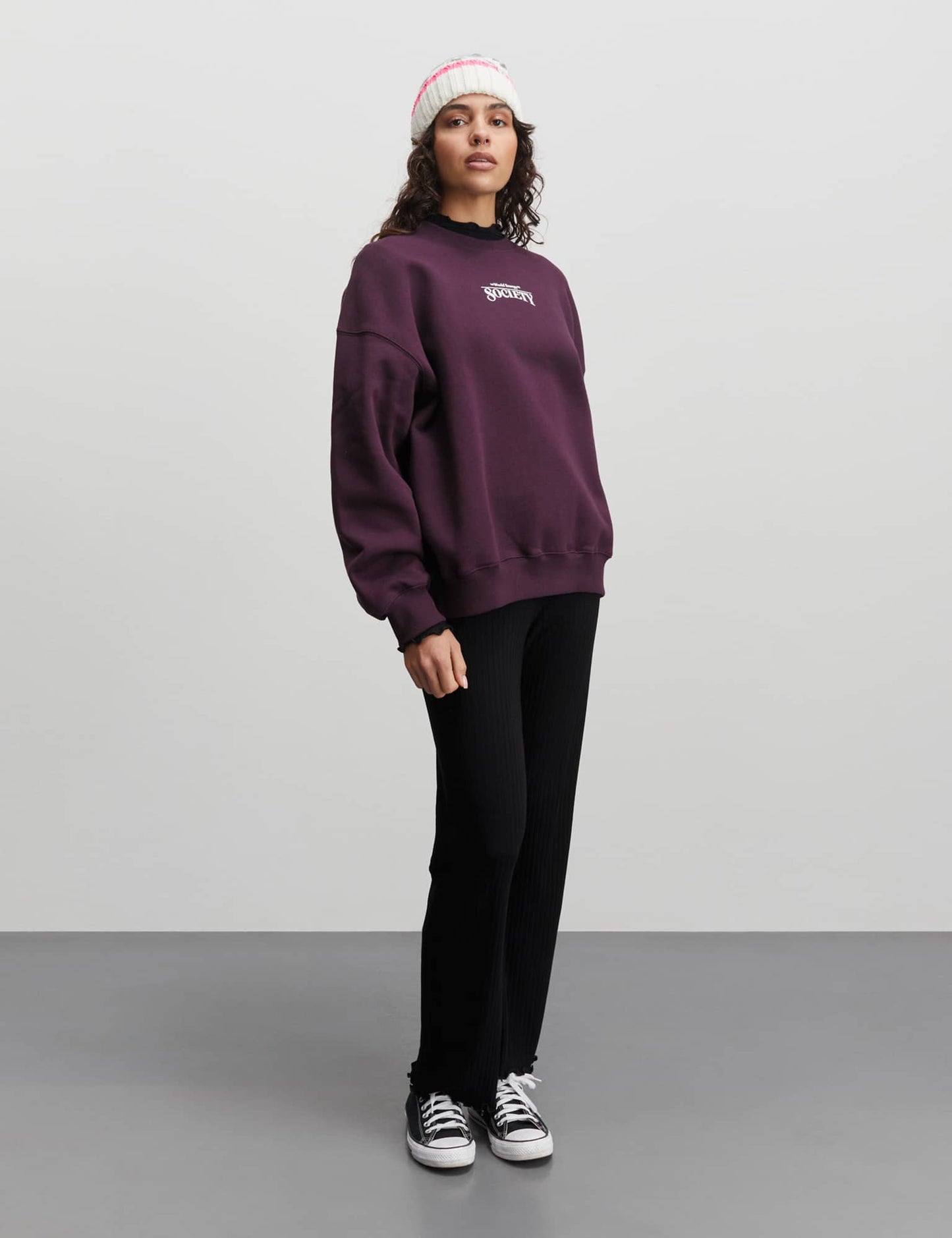 Organic Sweat Atli Sweatshirt, Plum Perfect