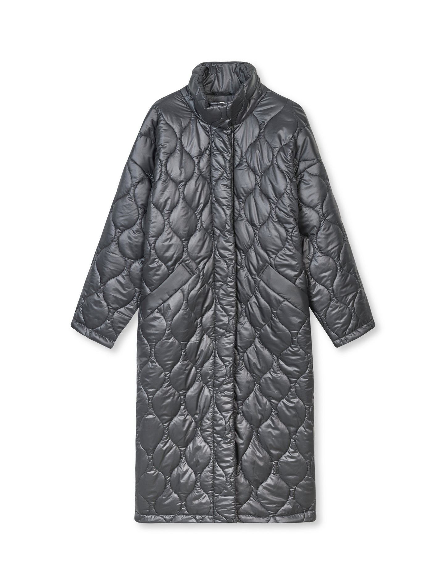 Shiny Recycle Rafhil Coat, Asphalt