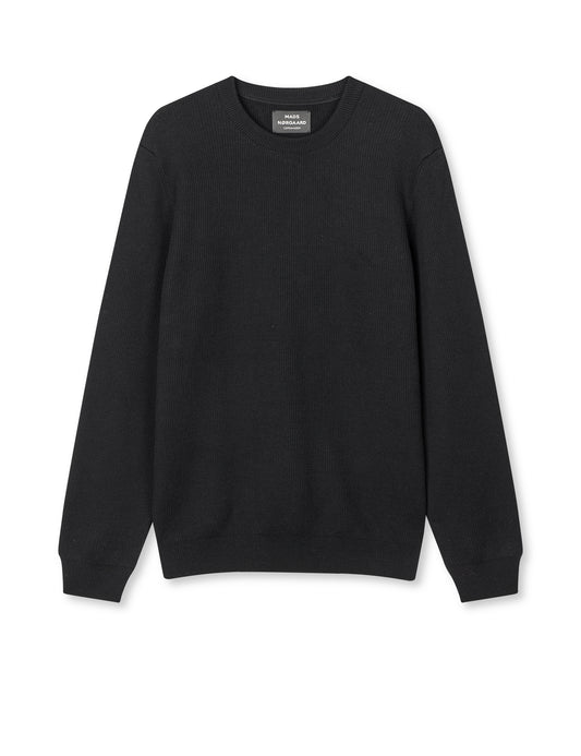 Tight Cotton Emil Knit, Black