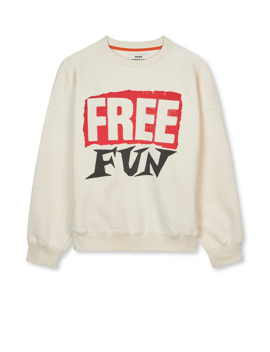 Organic Sweat Atli Sweatshirt, Snow White