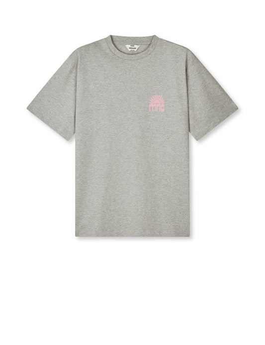 Soft Single Dassel Tee, Light Grey Melange