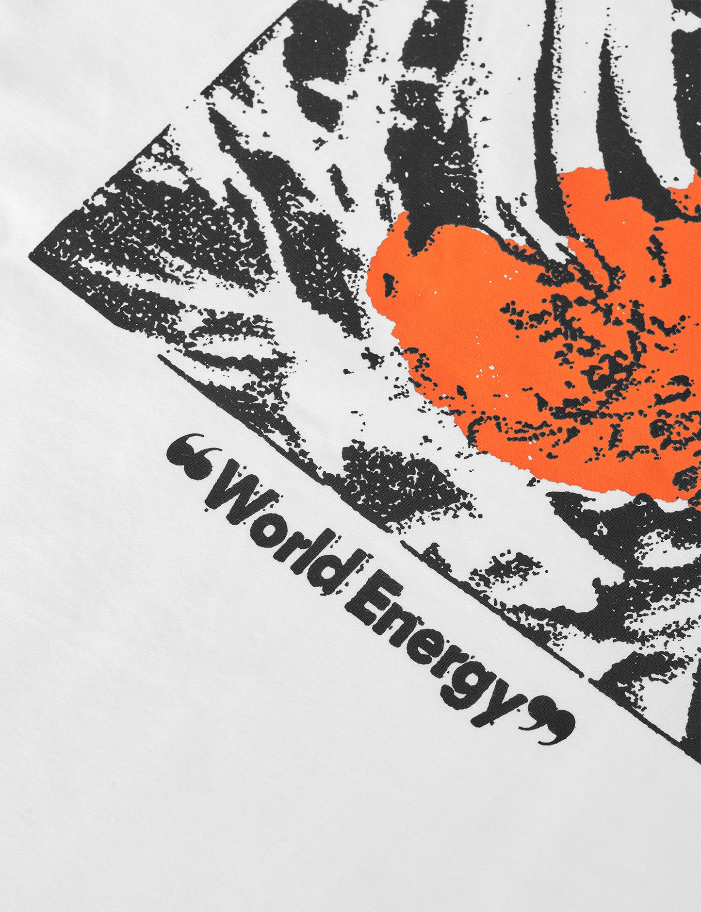 Cotton Jersey Frode World Energy Tee, White