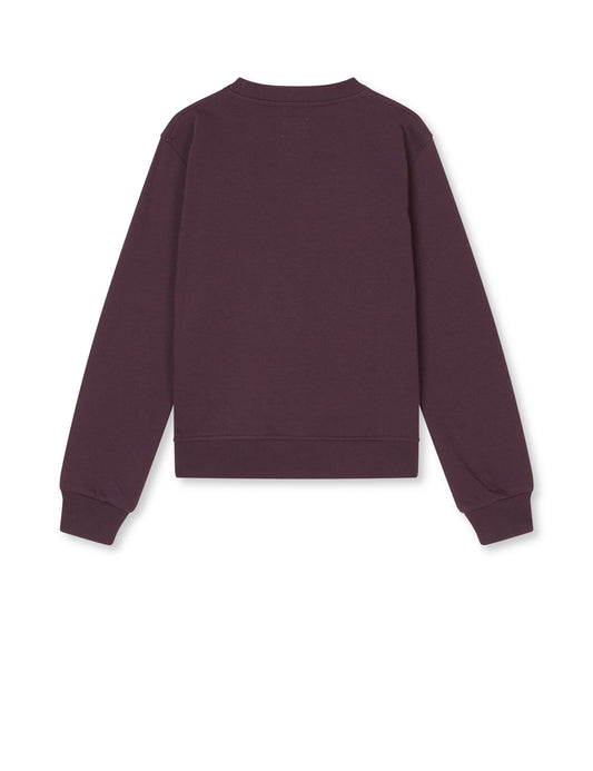 Organic Sweat Talinka Sweatshirt, Plum Perfect