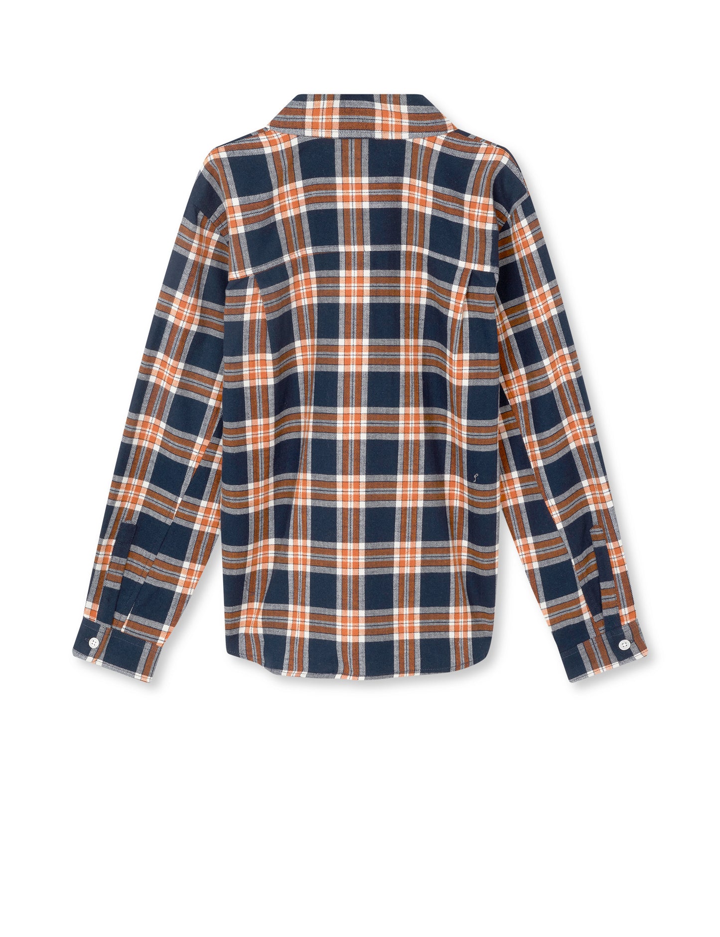 Check Flannel Svano Shirt, Parisian Night/Orange Clown Fi