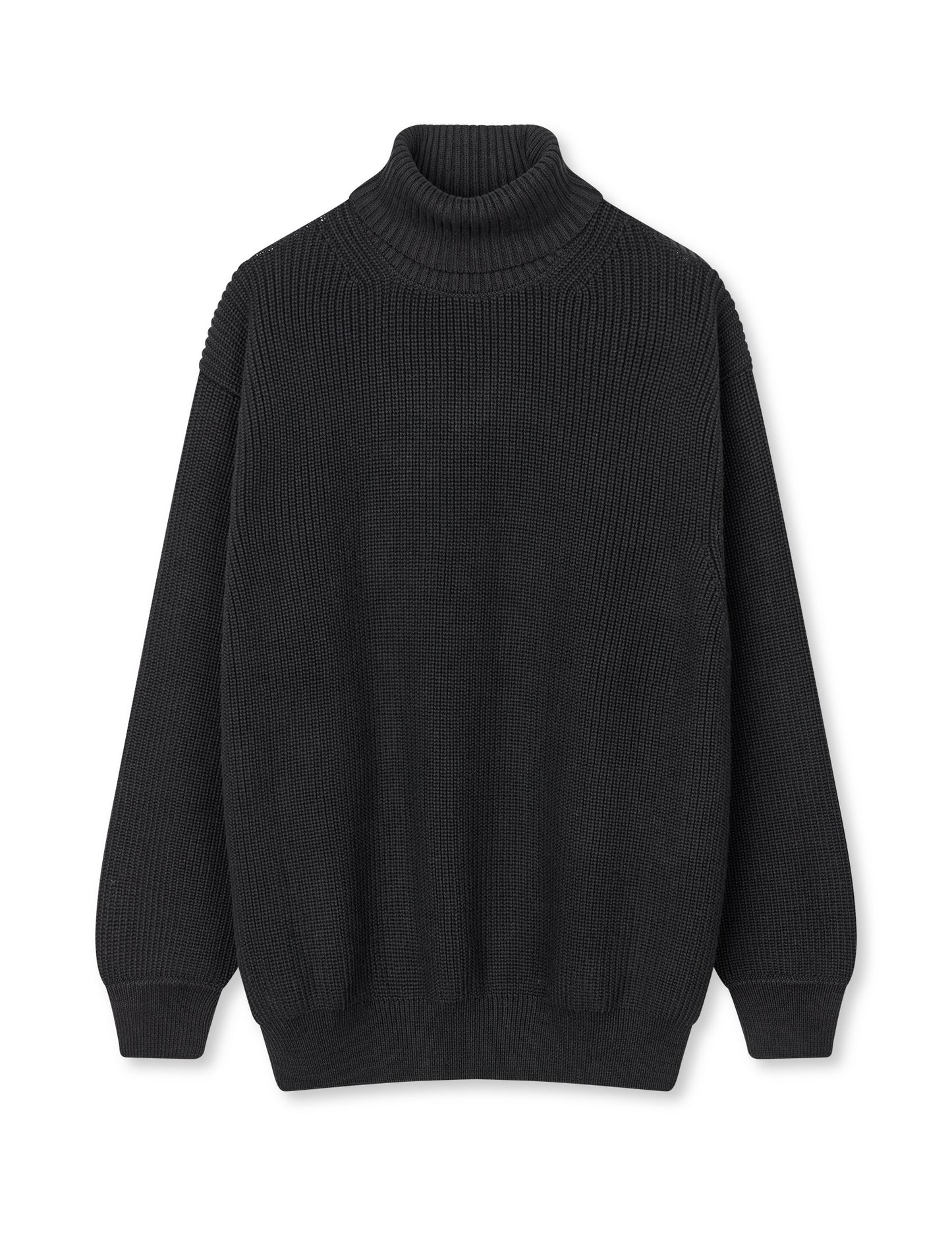 Tight Cotton Kurt Knit, Black