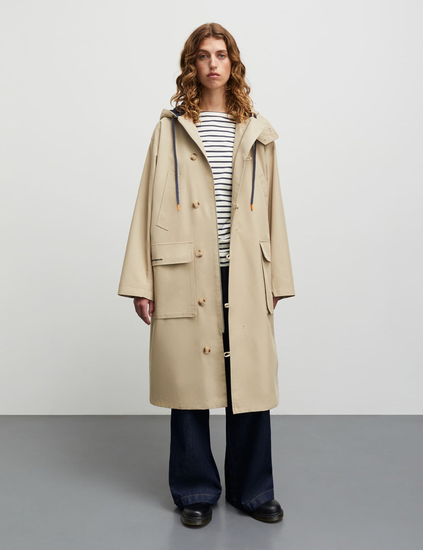 Cotton Tech Willow Parka Coat, Trench Coat