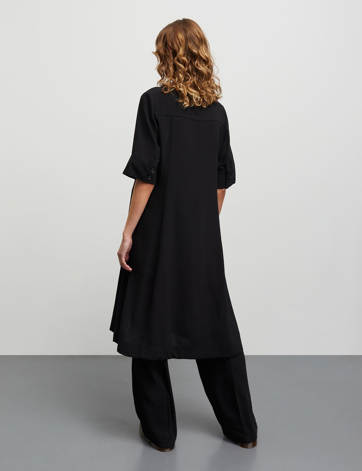 Light Crepe Margot Dress, Black