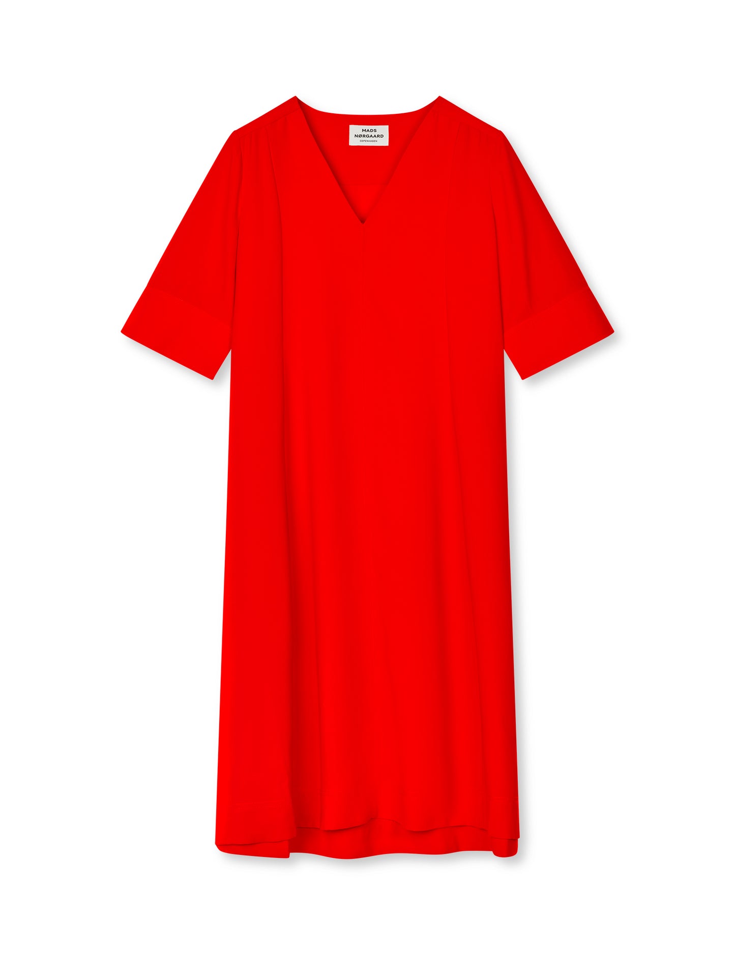 Light Crepe Margot Dress, Fiery Red