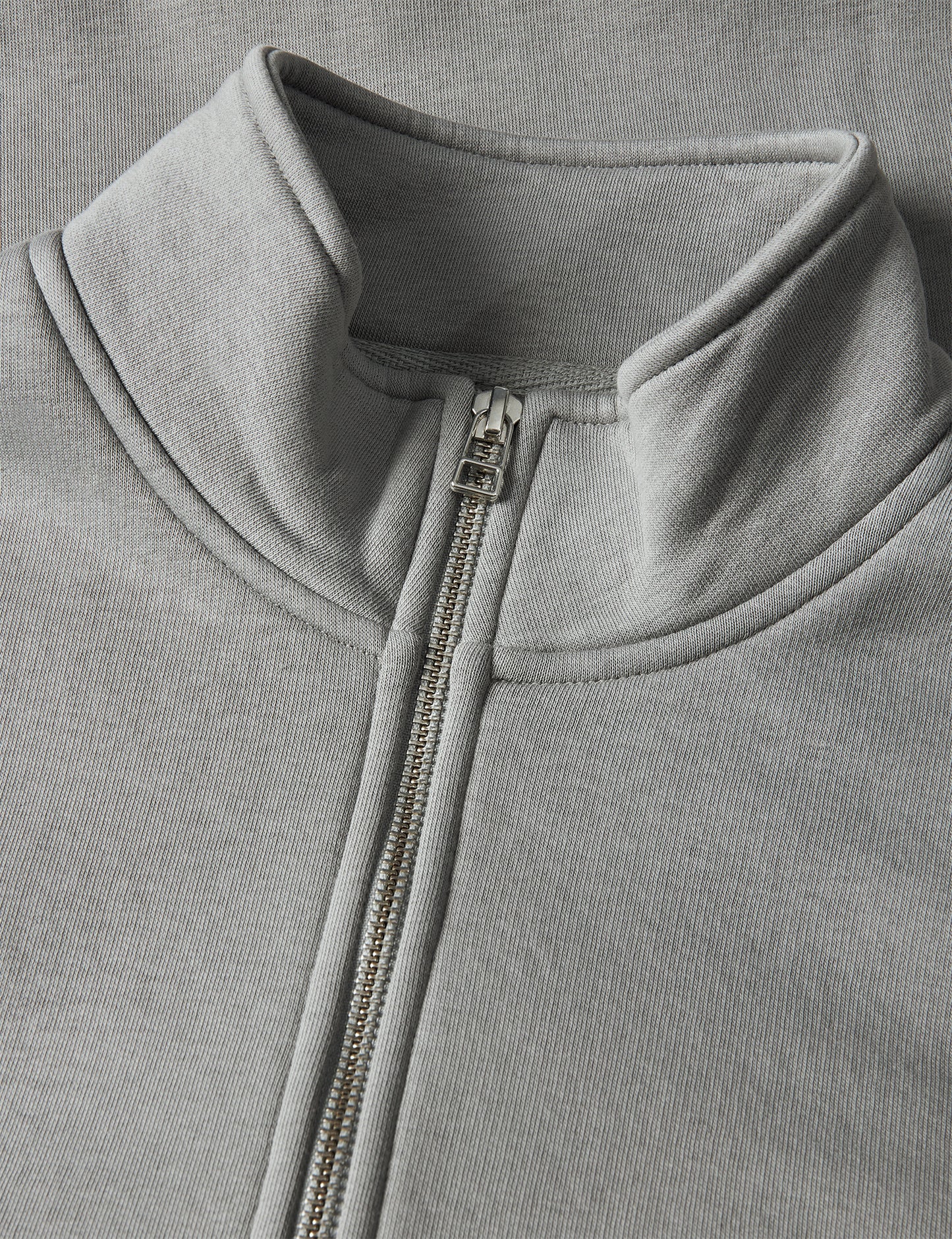 Standard Half Zip Logo Sweat, Moon Mist