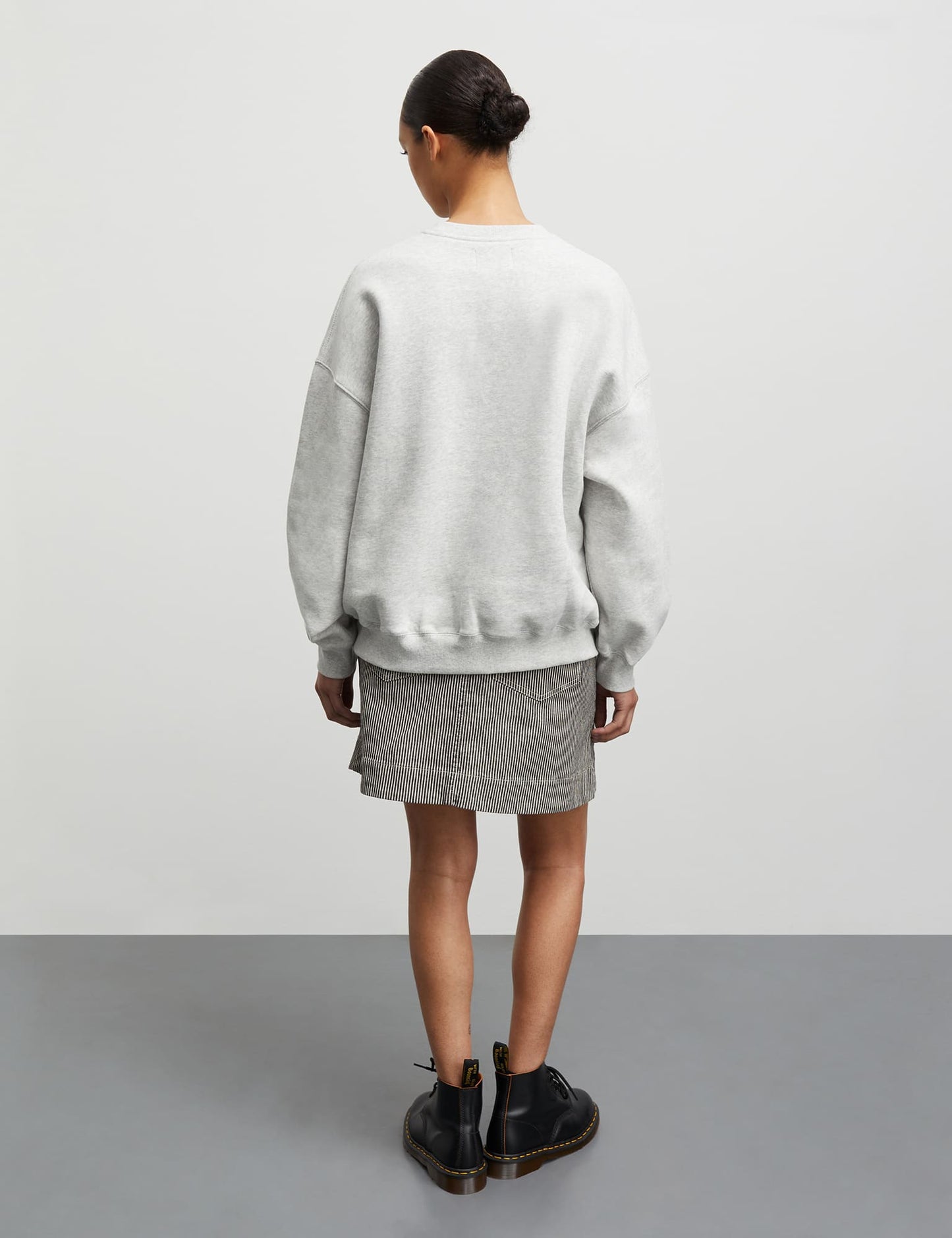 Organic Sweat Atli Sweatshirt, Snow White Melange