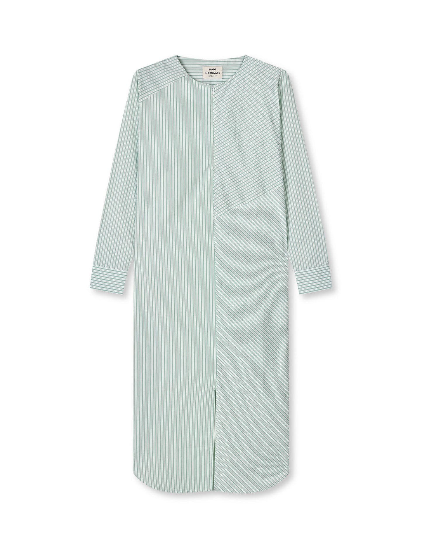 Poplinda Rosaly Dress, Pinstripe/Verdant Green