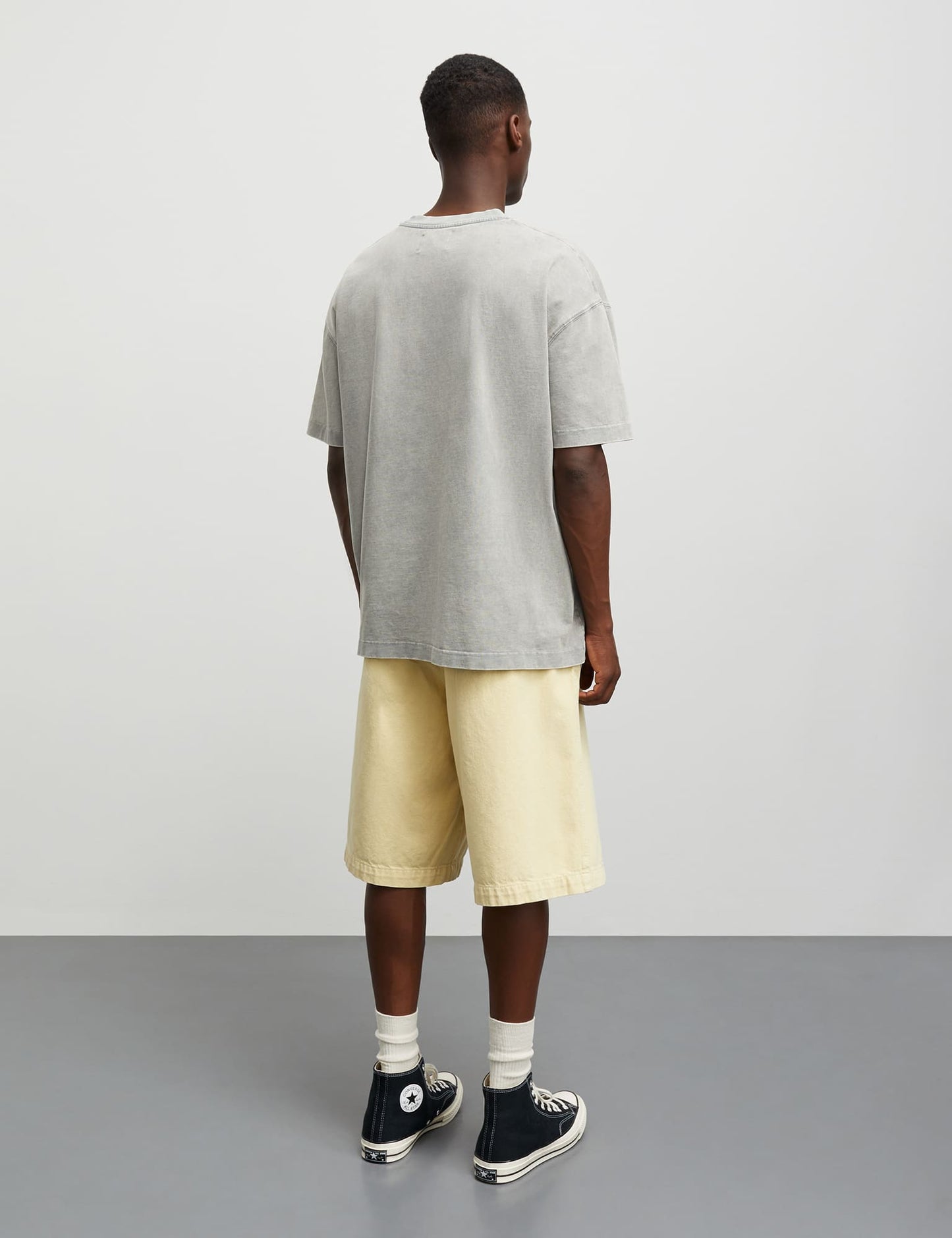 Sunset Twill Big Work Shorts, Tender Yellow