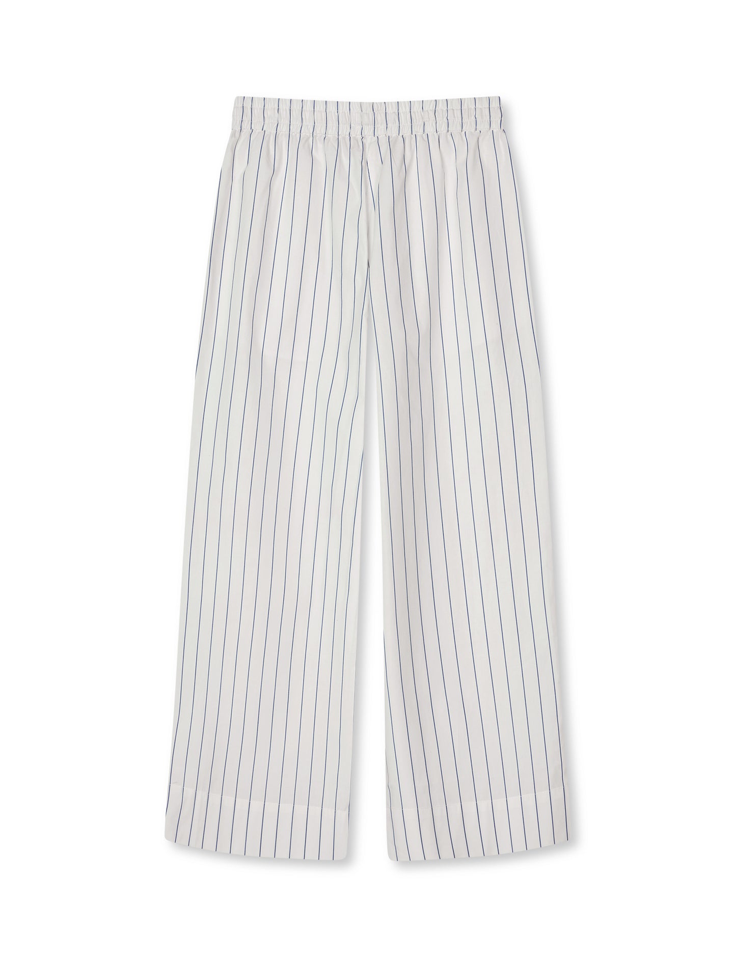 Crisp Poplin Pipa Pants, Pinstripe/Parisian Night