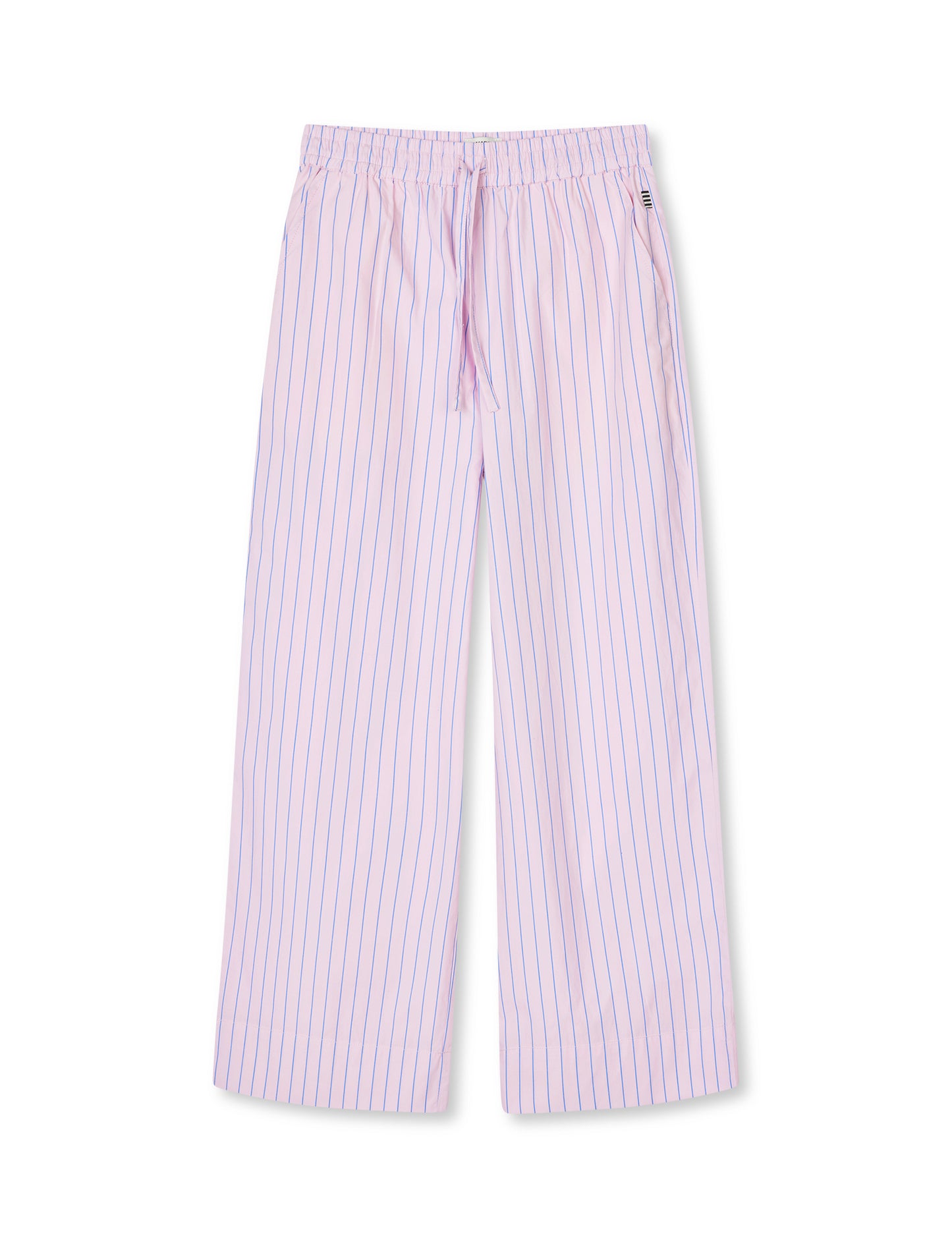 Crisp Poplin Pipa Pants, Pinstripe/Parfait Pink