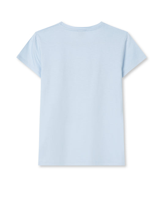 Single Organic Tuvina Tee, Cashmere Blue