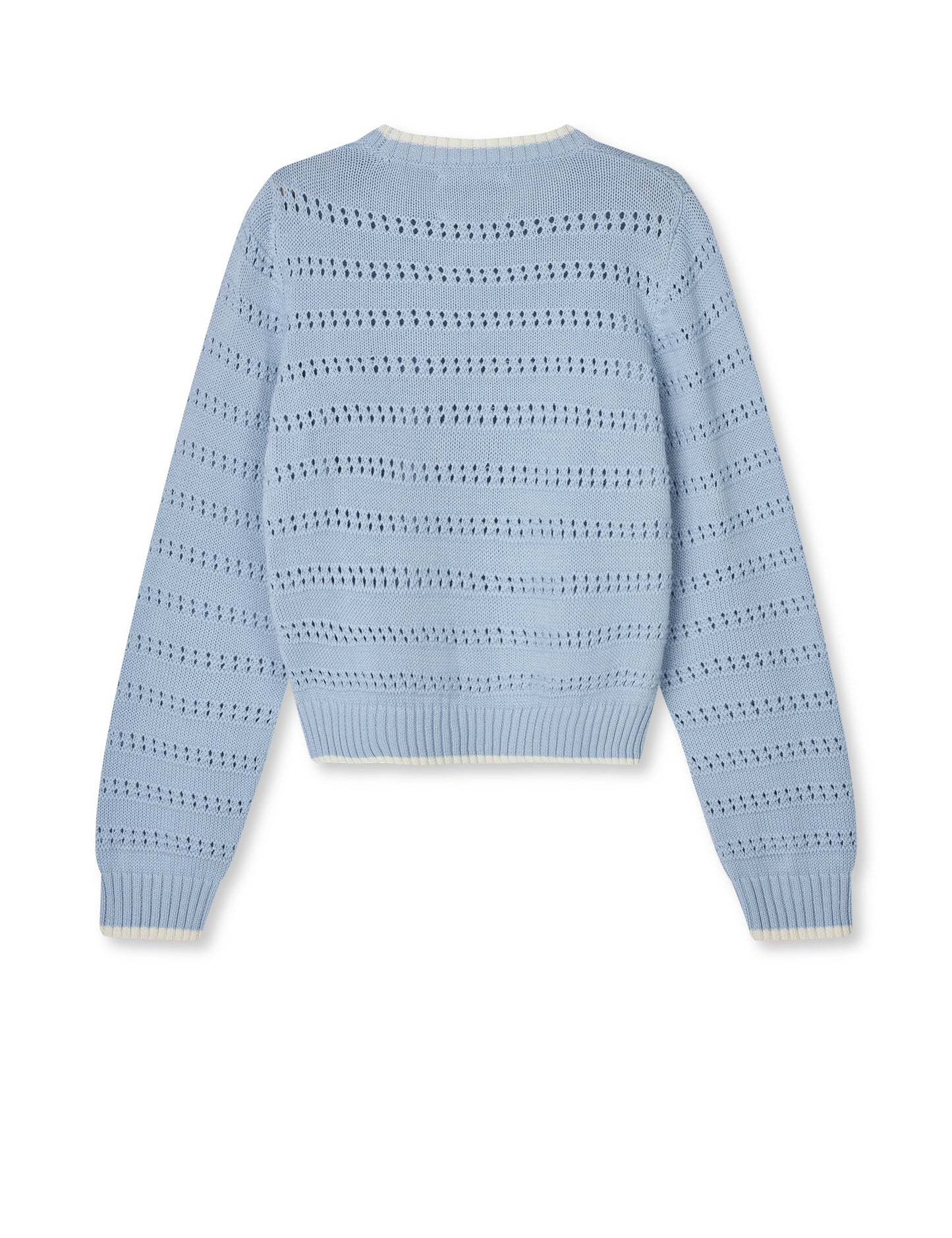 Tight Cotton Inga Knit, Cashmere Blue/Vanilla Ice