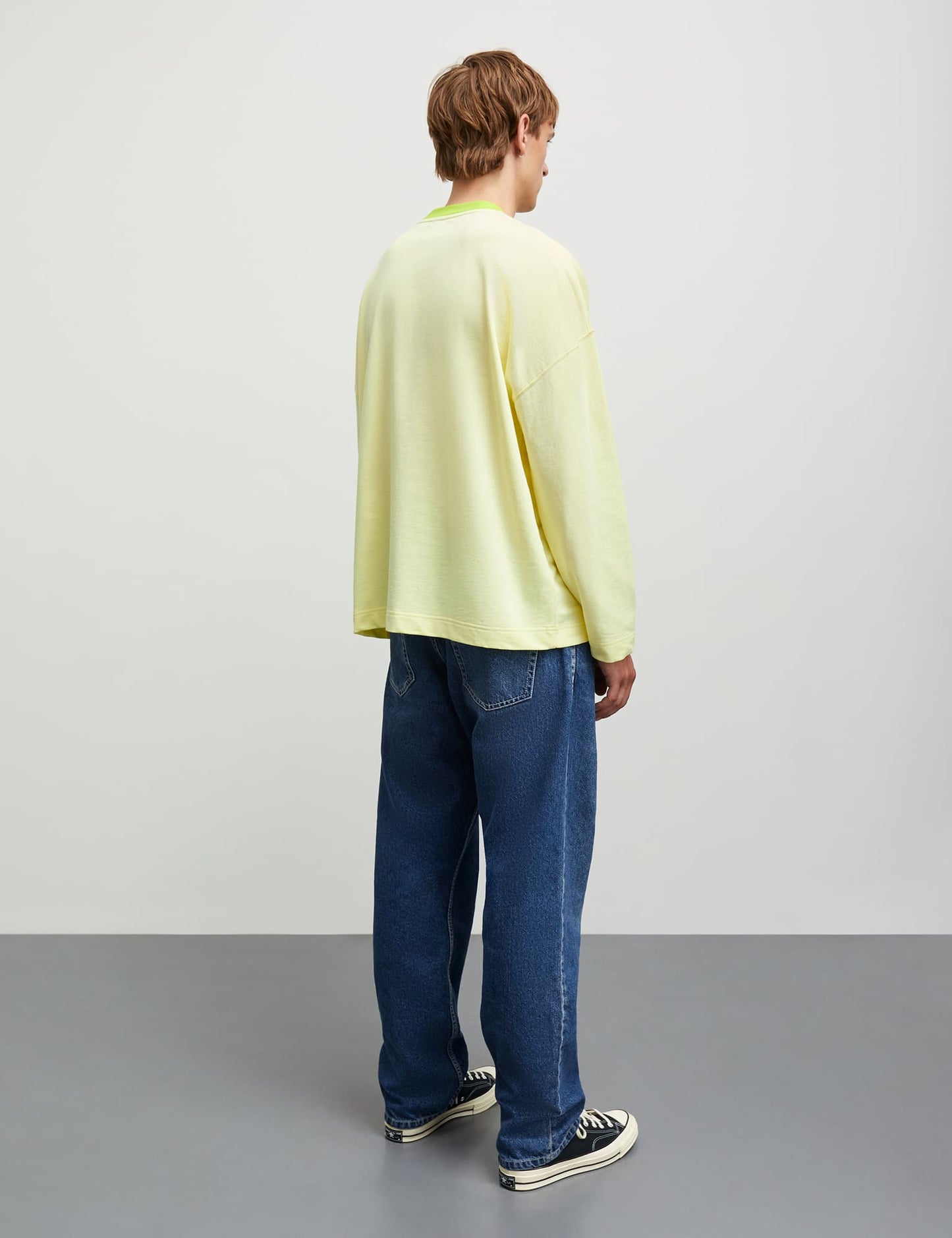 Light Terry Aksel Sweat, Tender Yellow