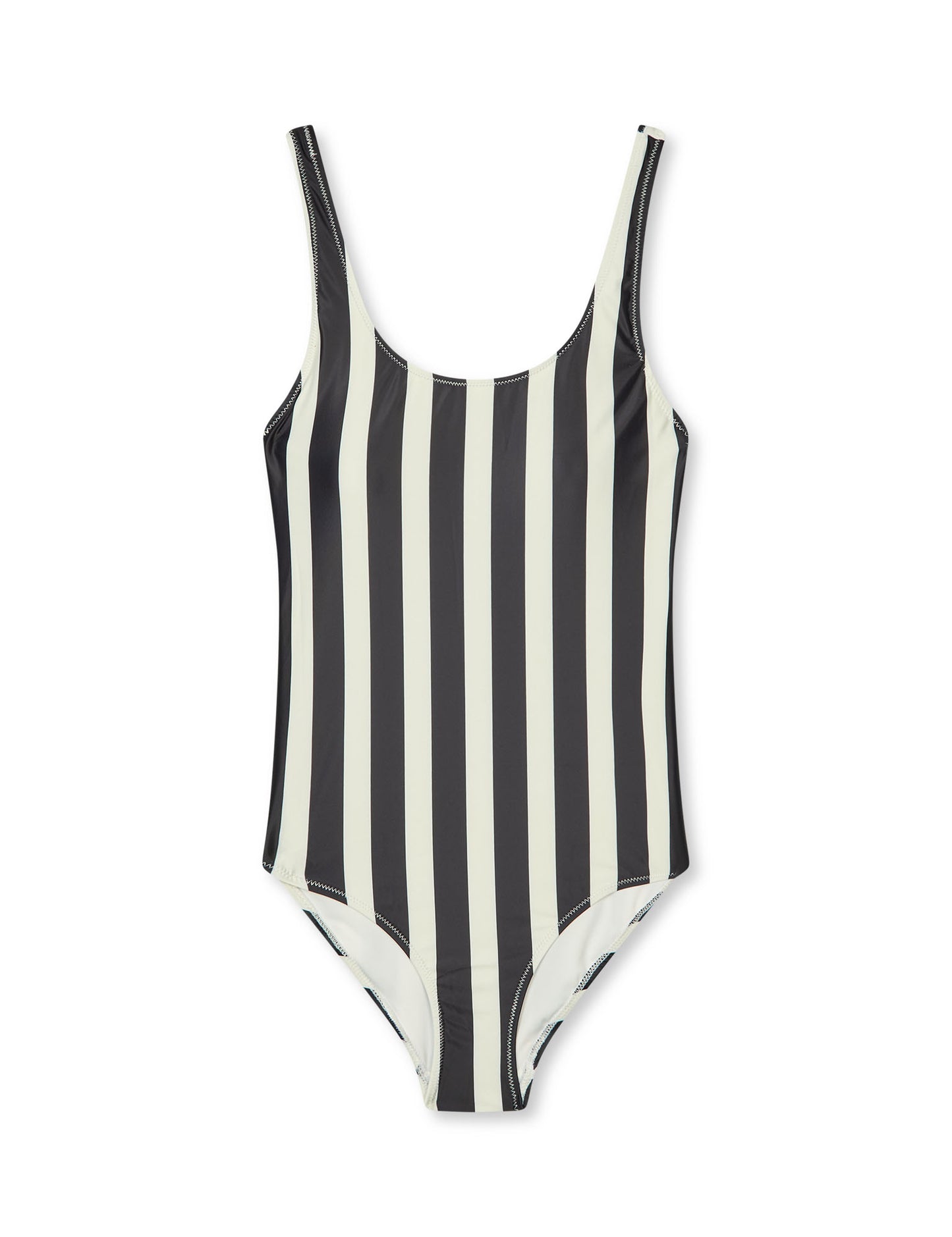 Sallee Swimsuit, Black/Vanilla Ice