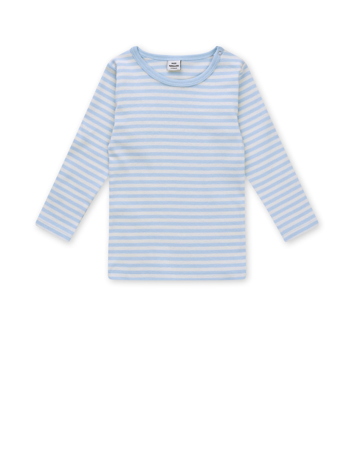 Soft Duo Striped Tobinino Tee LS, Cashmere Blue/Vanilla Ice