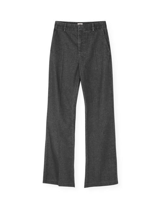 Soft Denim Perry Pants, Black Melange