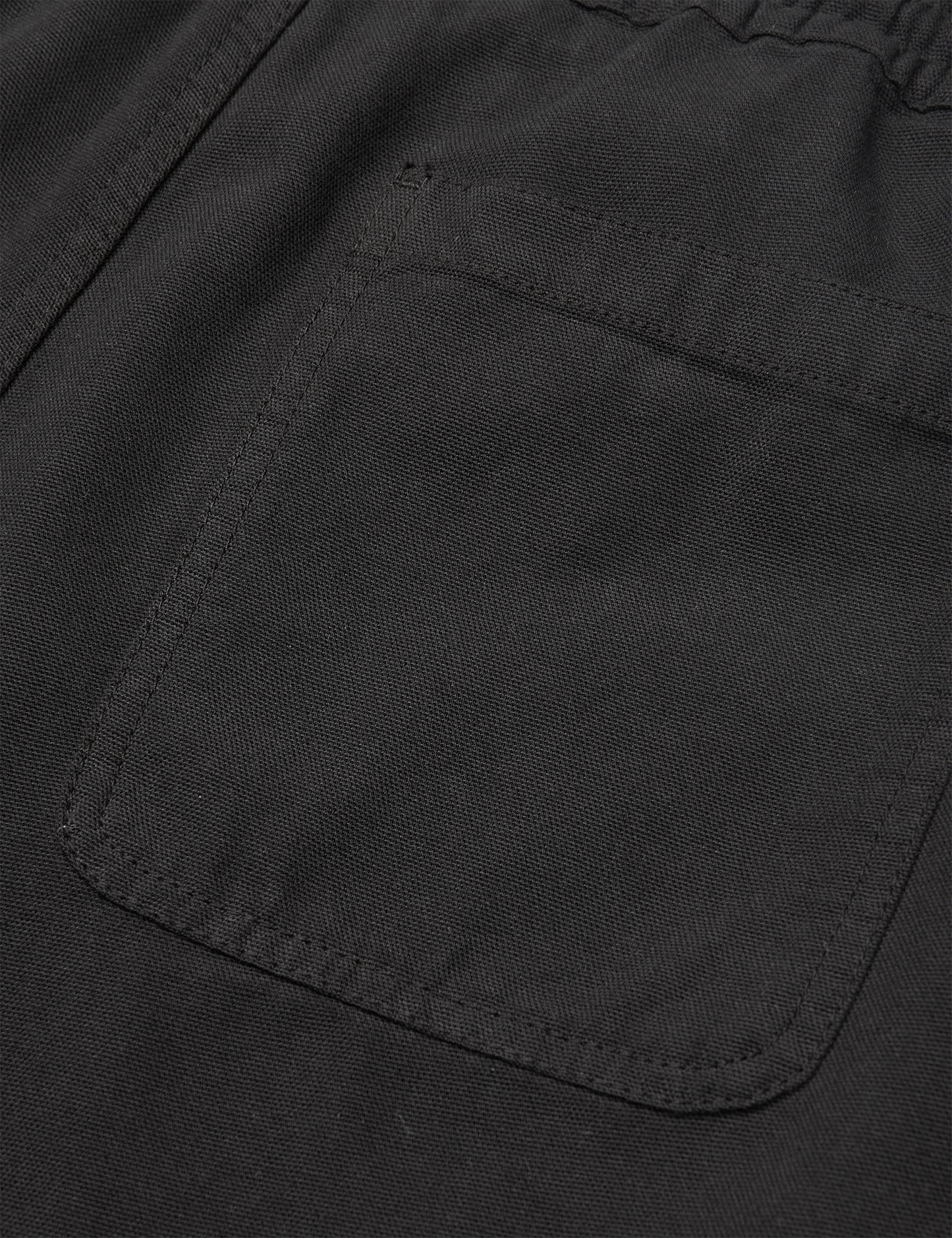 Dyed Canvas Beach Shorts, Black