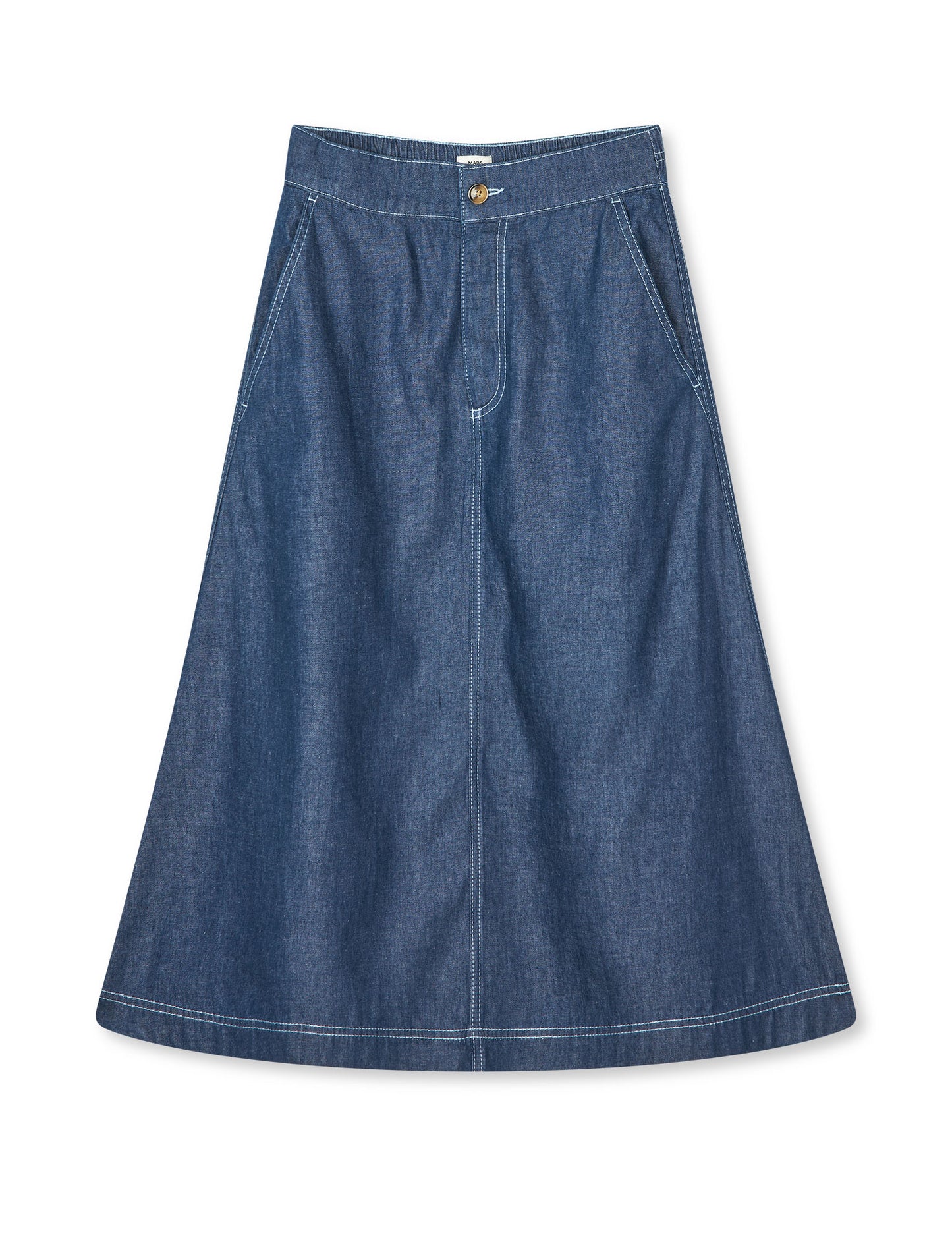 Air Denim Luna Skirt, Dark Blue Denim