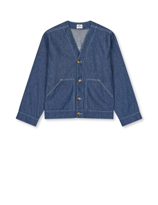 Air Denim Pil Jacket, Dark Blue Denim