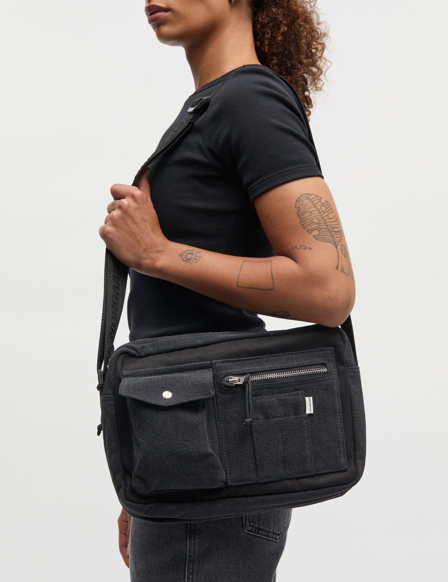 Copo Denim Cappa Bag, Black/Black
