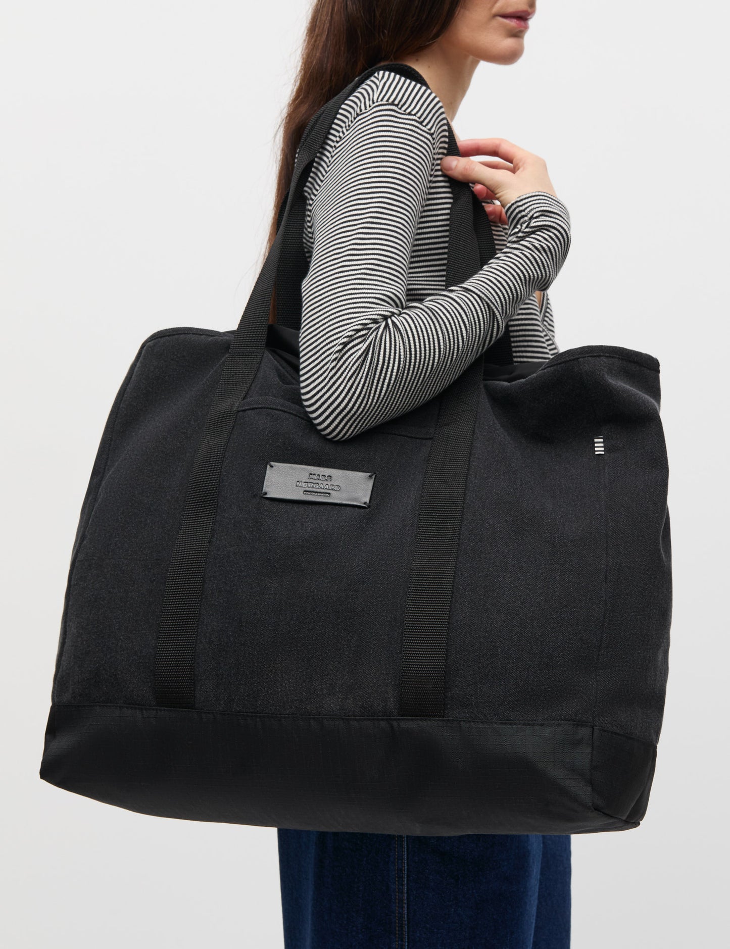 Boutique Washed Adonis Shopper, Washed Black