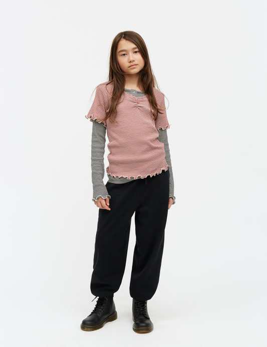 2x2 Cotton Stripe Tiki Tee, Winery/Vanilla Ice