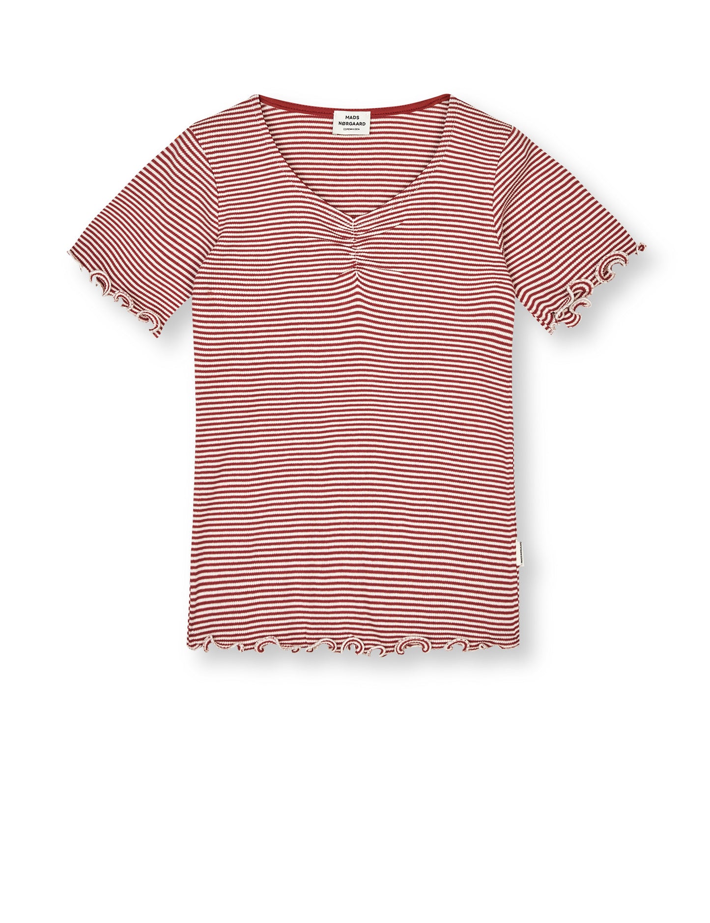 2x2 Cotton Stripe Tiki Tee, Winery/Vanilla Ice