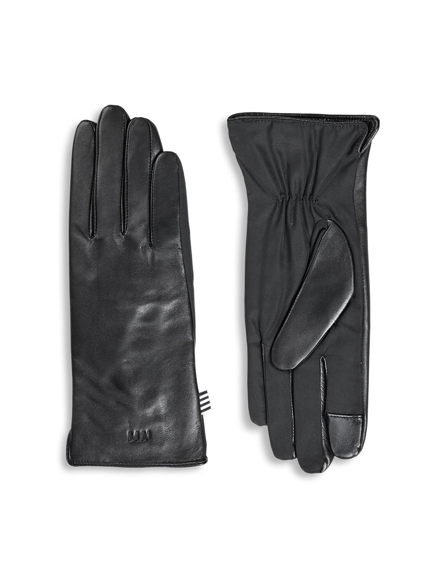Tian Ace Leather Mix Glove, Black