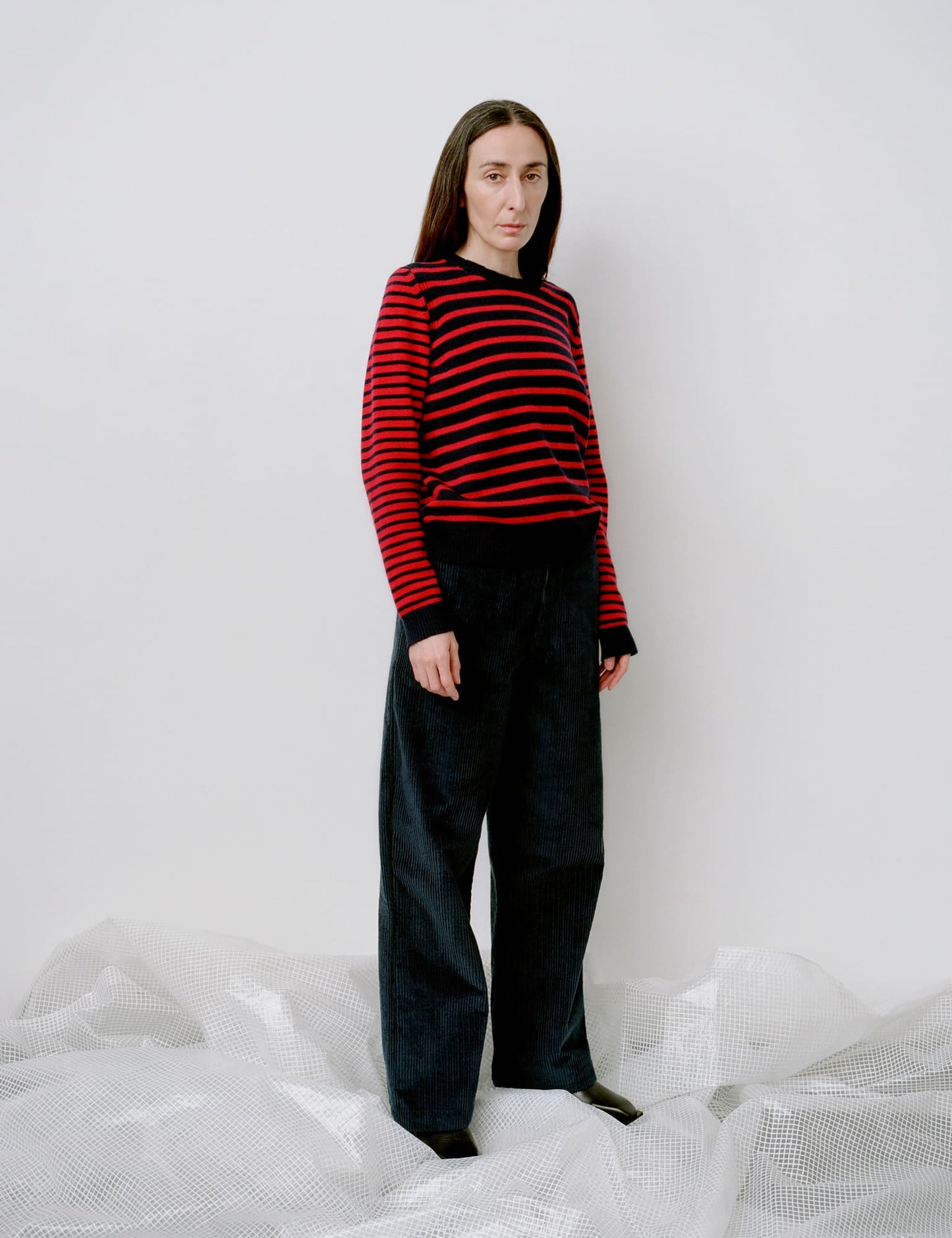 Cashmere Blend Ingrid Knit, Deep Well/Goji Berry