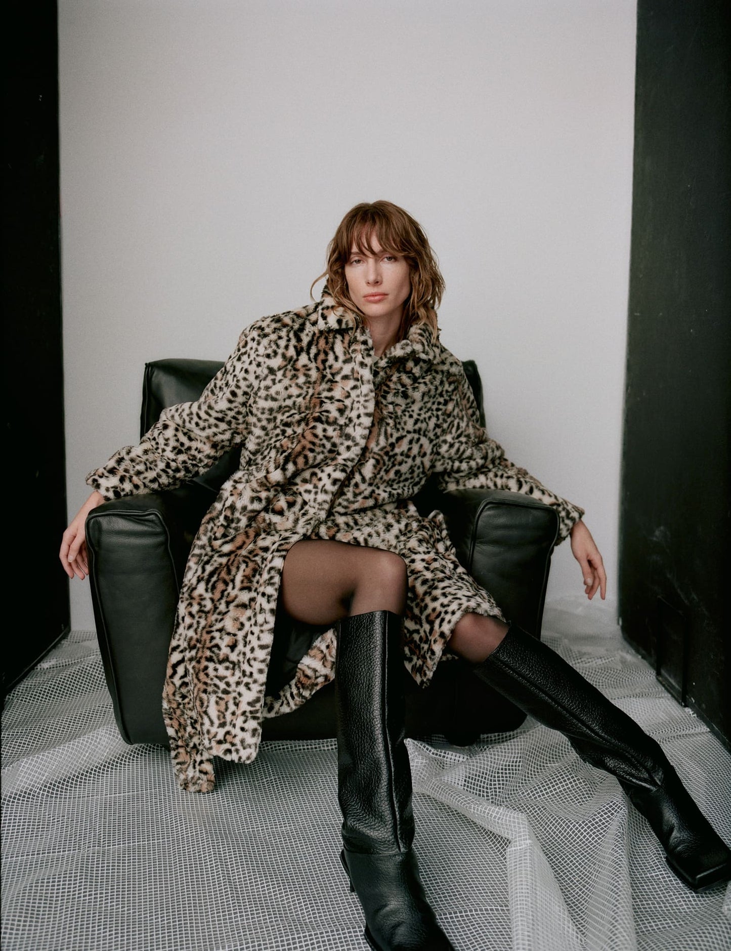 Faux Leo Nora Coat, Leopard