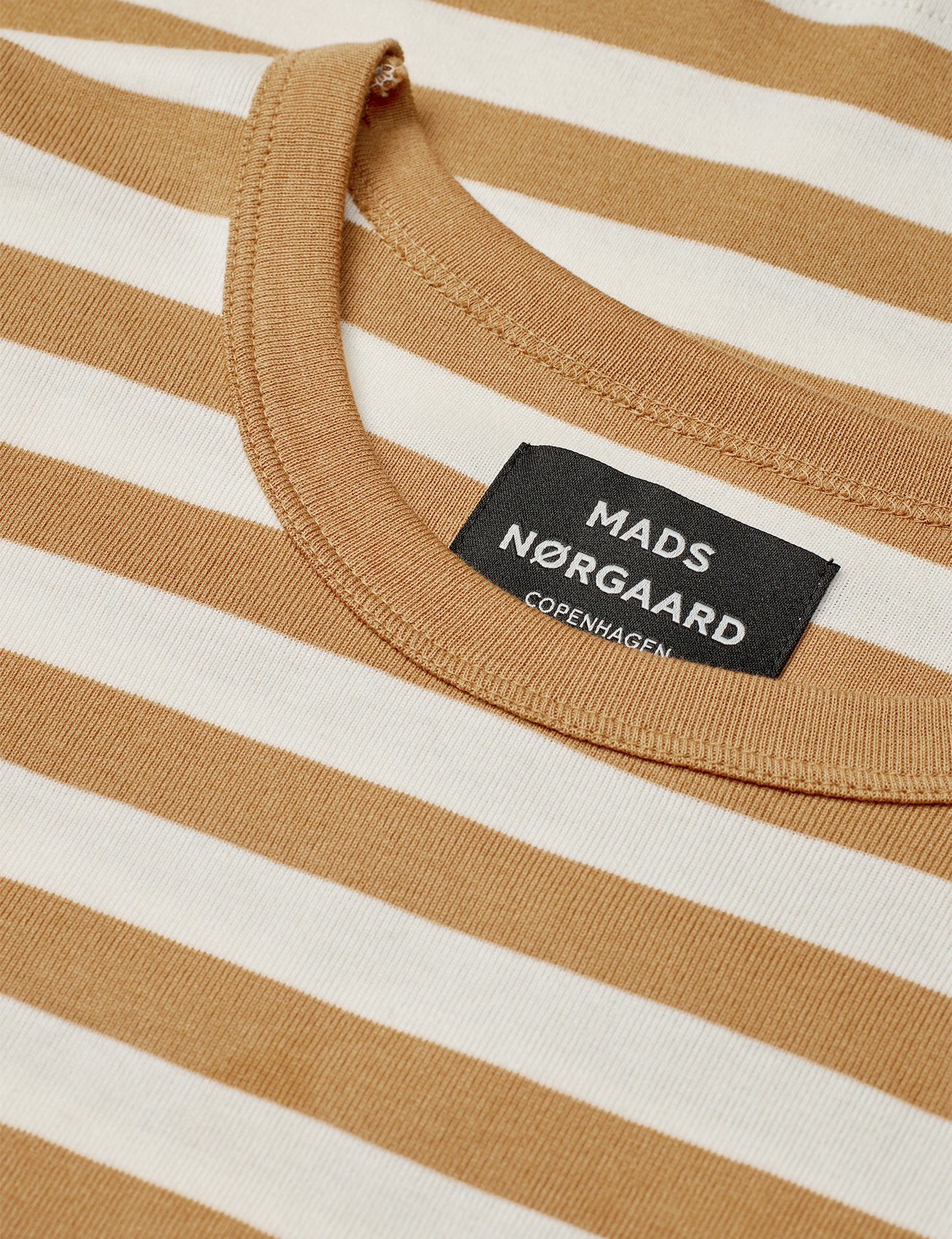 Midi Rib Tobias Tee LS, Seedpearl/Ermine