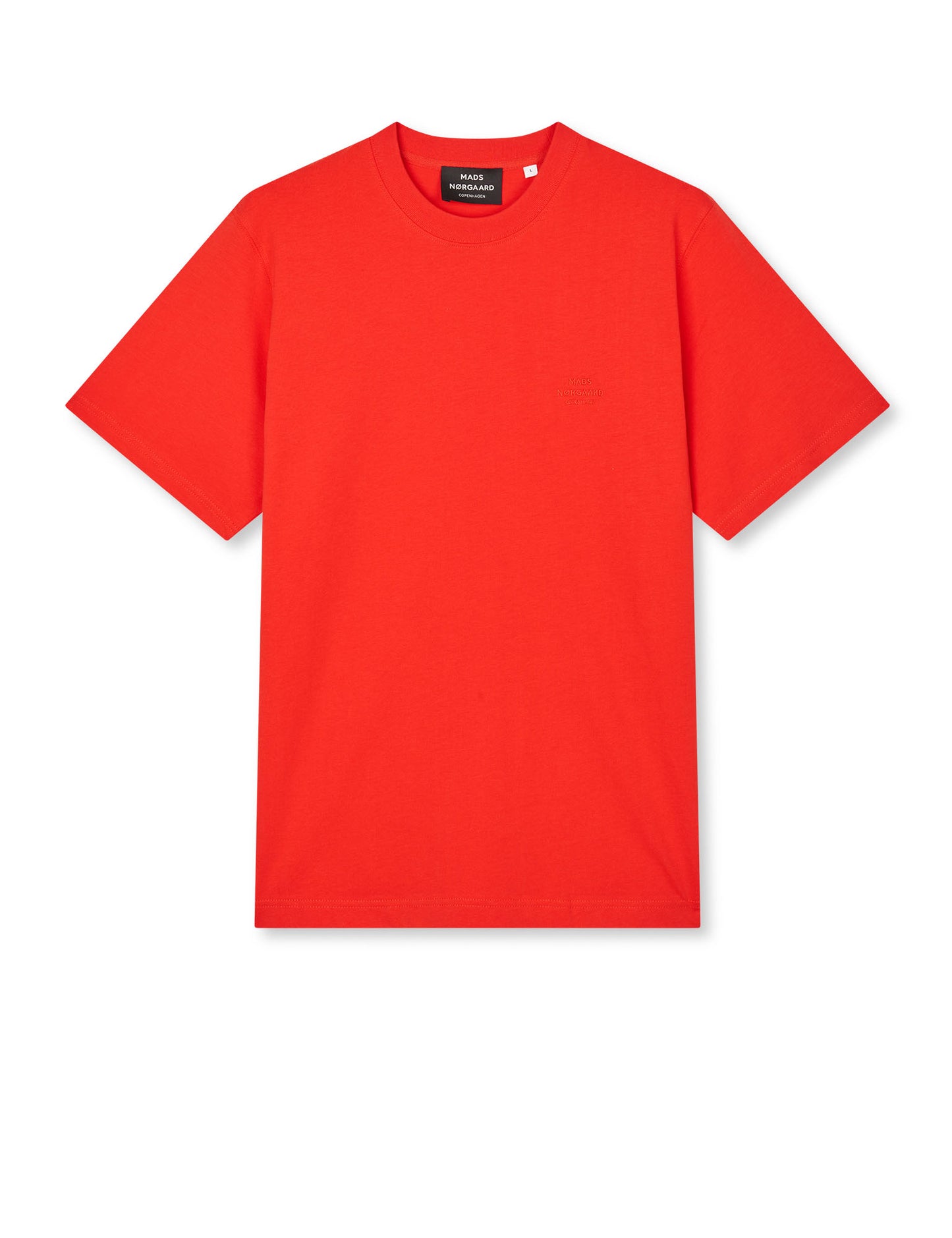 Cotton Jersey Frode Logo Tee FAV, Fiery Red
