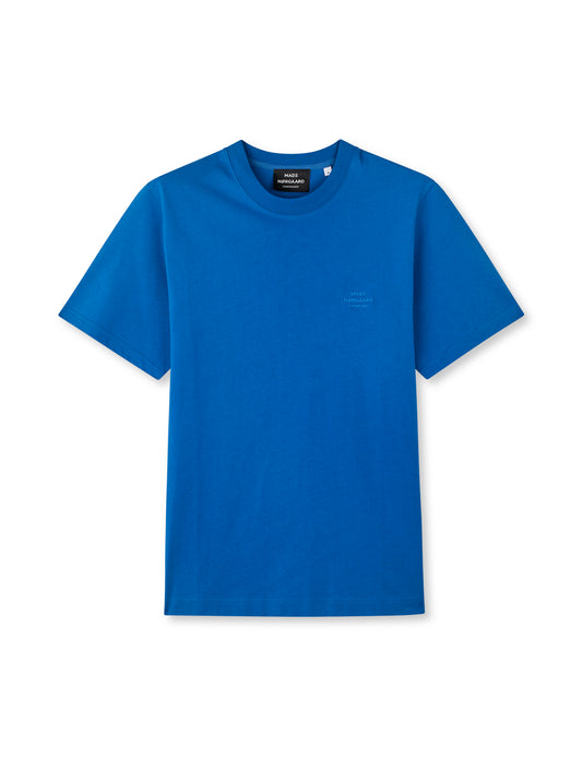 Cotton Jersey Frode Logo Tee FAV, Lapis Blue