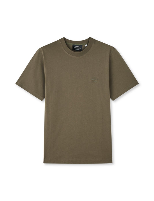 Cotton Jersey Frode Logo Tee FAV, Tarmac