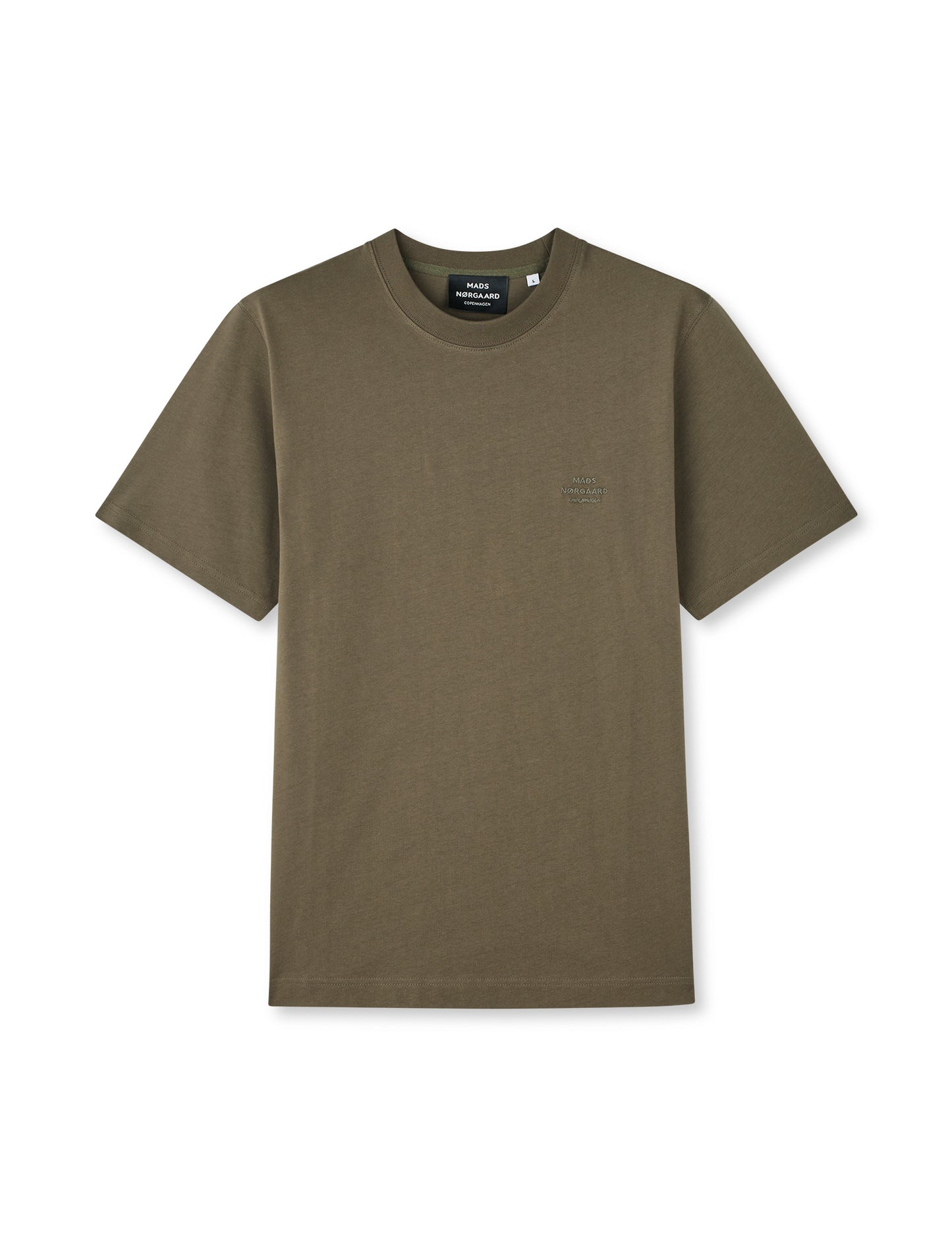 Cotton Jersey Frode Logo Tee FAV, Tarmac