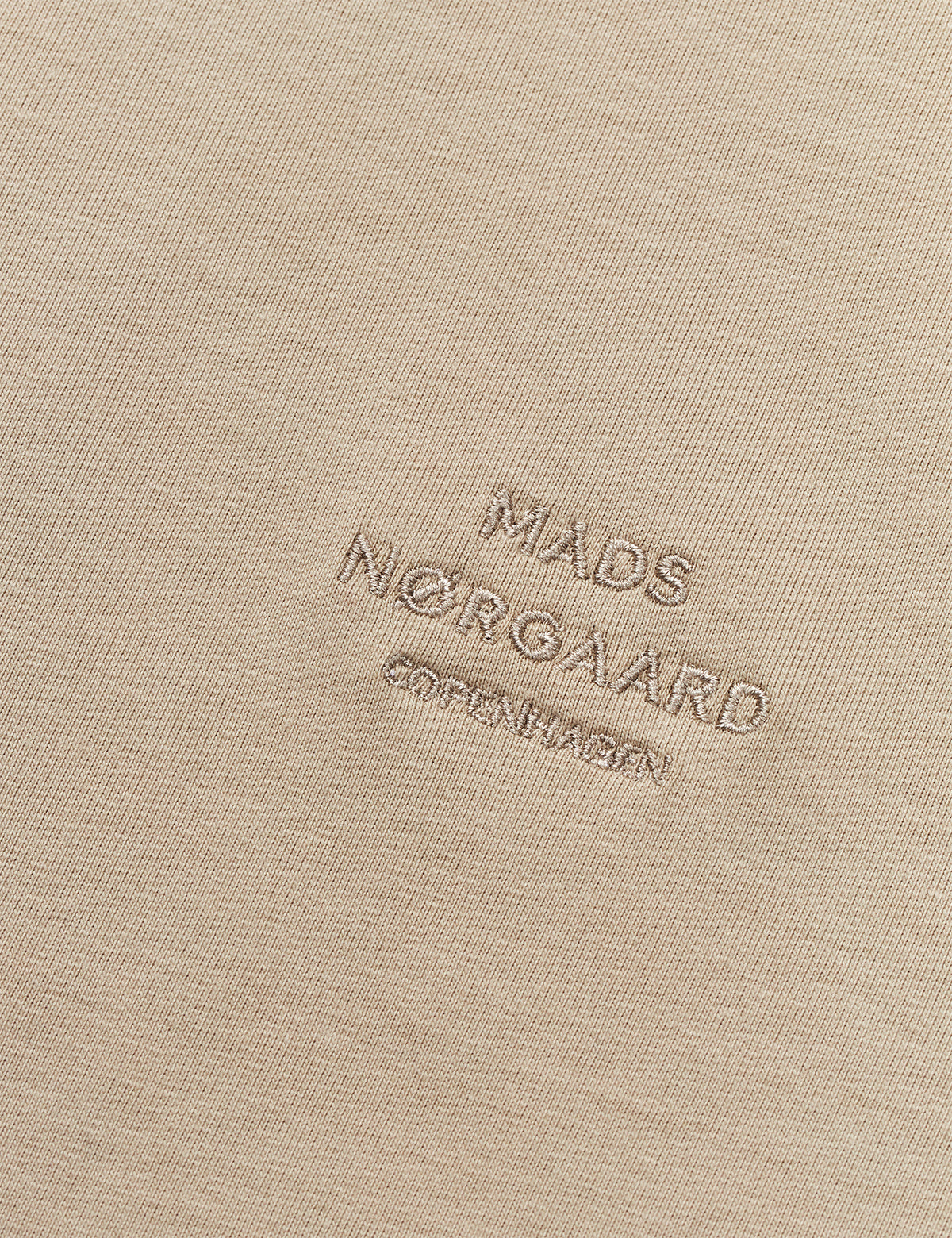 Cotton Jersey Frode Logo Tee FAV, Plaza Taupe