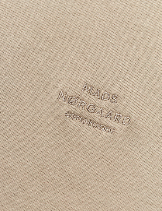 Cotton Jersey Frode Logo Tee FAV, Plaza Taupe