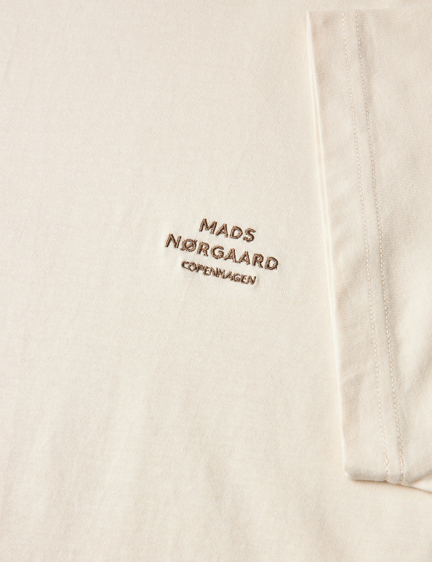 Cotton Jersey Frode Logo Tee FAV, Seedpearl