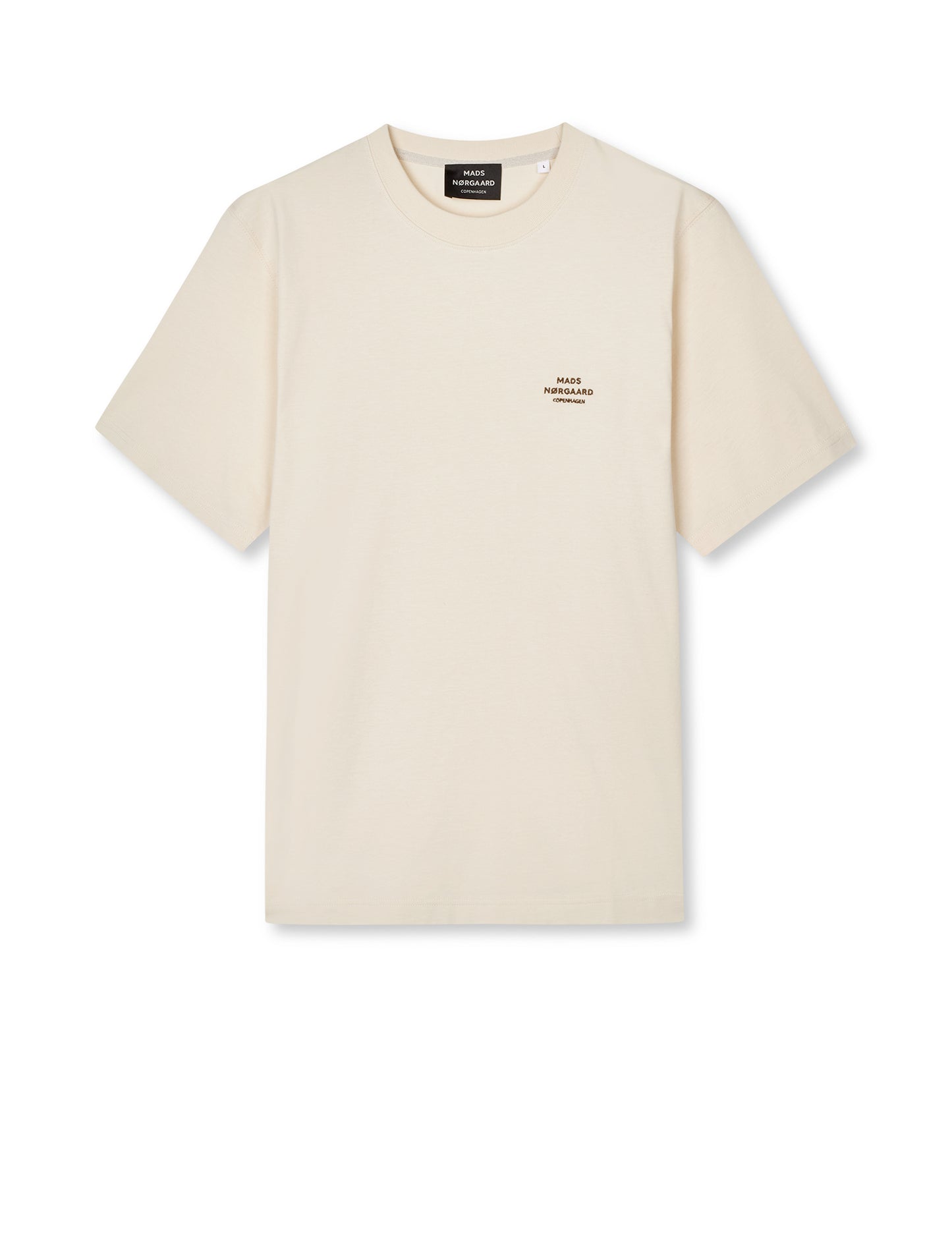 Cotton Jersey Frode Logo Tee FAV, Seedpearl