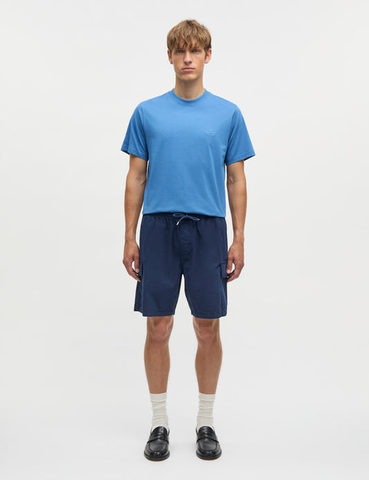 Cotton Jersey Frode Logo Tee FAV, Bright Cobalt