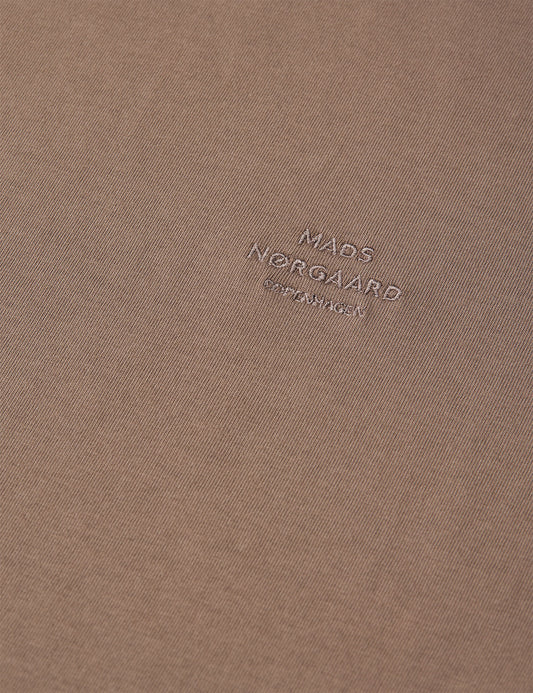 Cotton Jersey Frode Logo Tee FAV, Walnut