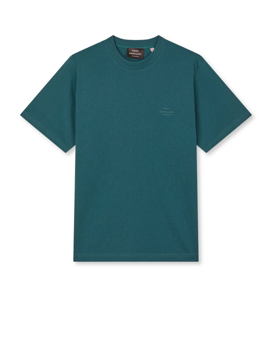 Cotton Jersey Frode Logo Tee FAV, Deep Sea